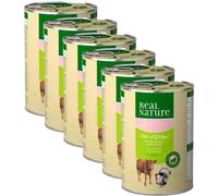 REAL NATURE Kit Risparmio 6x400G Cat KITTEN VITELLO E POLLO