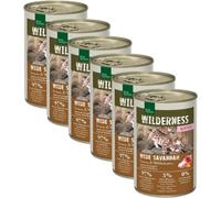 REAL NATURE Kit Risparmio 6x400G Wilderness Cat KITTEN AGNELLO E CINGHIALE