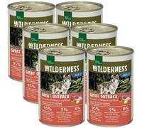 REAL NATURE Kit Risparmio 6x400G Wilderness Dog Lattina CONIGLIO CON CANGURO E MANZO