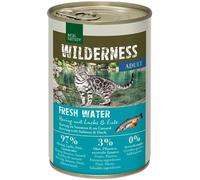 REAL NATURE Wilderness Cat Paté Lattina 400G ARINGA CON SALMONE E ANATRA