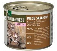REAL NATURE Wilderness Kitten Lattina Multipack 6X200G AGNELLO E CINGHIALE
