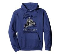 Real Papas Ride Motorcycles Frase per Le Moto del Nonno Felpa con Cappuccio