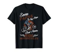 Real Papas Ride Motorcycles Frase per Le Moto del Nonno Maglietta
