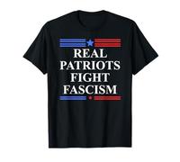 Real Patriots Fight Fascism Resist No Kings Defend Democracy Maglietta