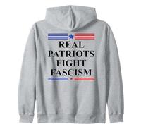 Real Patriots Fight Fascism Resist No Kings US PRO Democracy Felpa con Cappuccio