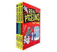 Real Pigeons series 3 Books Collection Set By Andrew McDonald(Real Pigeons Fight Crime, Real Pigeons Eat Danger & Real Pigeons Nest Hard)