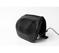 Real Relax Shiatsu massaggiatore per la schiena con calore, cuscino massaggiante per spalle, parte superiore e bassa della schiena, gambe, polpacci, 2 nodi rotanti, portatile, per casa, ufficio, auto