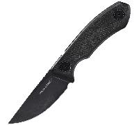 Real Steel Receptor, Black Stonewash 14C28N, Black Micarta RE-3552BM