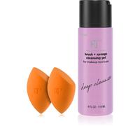 Real Techniques Brush Sponge + Cleasing Gel set per il viso