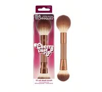 Real Techniques Cherry On Top Duo di Pennelli per Blush 2 in 1, Pennello per Guance Conico 104 per Applicazione Precisa di Blush Liquido + Crema per un Tocco di Colore, Pennello Morbido e Soffice 105 
