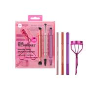 Real Techniques Double Time Brush + Lash Kit, 4 Piece Set