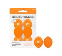 Real Techniques Mini Miracle Concealer Puff, piccolo soffio da trucco per fondotinta liquido e in crema e correttore,confezione da 6