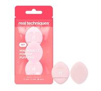 Real Techniques Mini Miracle Powder Puff Trio, per preparazione e cottura al forno, mini spugnetta da trucco per cipria sfusa e pressata,3 pezzi