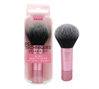 Real Techniques Mini Multitask Pennello da Trucco, Per Blush, Bronzer & Cipria, Pennello per il Viso con Setole Sintetiche Tagliate Su Misura, Per Cipria Libera & Pressata, Formato da Viaggio, 1 Pezzo