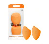 Real Techniques Miracle Complexion Set di 2 spugne per il trucco, adatto per fondotinta liquido e in crema, può creare una copertura stratificabile, creare una base naturale e luminosa, materiale in s