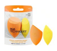 Real Techniques Miracle Complexion Sponge + Concealer Sponge Duo, Spugne per sfumare il trucco per fondotinta e correttore, offre una copertura da leggera a media, trucco naturale e luminoso, schiuma
