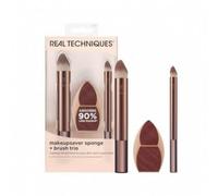 Real Techniques - Real Techniques Spugna + 2 Pennelli Per Il Trucco