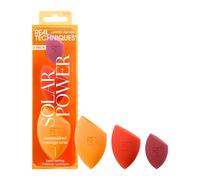 Real Techniques Solar Power Sunsoaked Sponge Trio cofanetto: spugna per trucco Sunsoaked Sponge 1 pz + spugna per trucco Sunsoaked Sponge XL 1 pz + spugna per trucco Sunsoaked Sponge Mini 1 pz