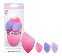 Real Techniques Sunrise To Sunset Miracle Complexion Sponge+kit da 3 minis, set da 4 pezzi