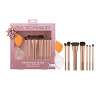 REAL TECHNIQUES Wrapped In Glow Brush + Sponge Kit, 9 Piece Gift Set