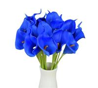 Real Touch Calla Lily 5 pezzi for matrimoni e decorazioni for la casa | Fiori artificiali in PU bianco for bouquet da sposa e composizioni for la tavola