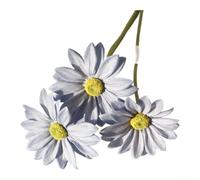 Real Touch - Fiori artificiali per margherite, 38 cm, in morbido PVC (blu) | Petali realistici in morbido PVC, tocco elegante naturale, altezza 38 cm, perfetti per centrotavola, senza allergie