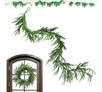 Real Touch - Ghirlanda di pino artificiale realistica, ghirlanda di verde artificiale, decorazione natalizia realistica, per tavolo