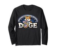 Real USA Flag DOGE Crypto Meme Dept of Government Efficiency Maglia a Manica