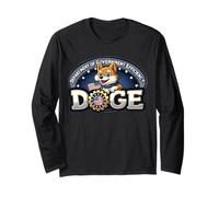 Real USA Flag DOGE Crypto Meme Dept of Government Efficiency Maglia a Manica