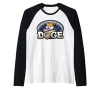 Real USA Flag DOGE Crypto Meme Dept of Government Efficiency Maglia con Maniche Raglan