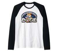 Real USA Flag DOGE Crypto Meme Dept of Government Efficiency Maglia con Maniche Raglan