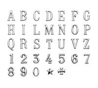 REAL VOTIVA FONDERIE D'ARTE Lettere e Numeri in Acciaio per lapidi o Numeri civici. Altezza 4,5 cm. Modello Romano Stretto. Acciaio Lucido (Lettera L)