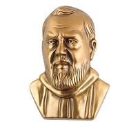 REAL VOTIVA FONDERIE D'ARTE Targa con bassorilievo in Bronzo per lapide - Volto di Padre pio [P.06.1777/9]