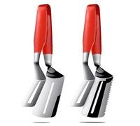 Realand Spatola per griglia in acciaio inossidabile 304, 2 pinze anti-scottatura, spatola per pesce a doppia faccia spatola per friggere spatola per bistecca uova toast pancake barbecue