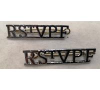Reale S.Vincent " R S.V P F " Insignia Cromo Spalla Titoli