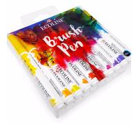 Reale Talens Ecoline Pennello Penna Set Liquido Acquerello Pennarello - Tutti