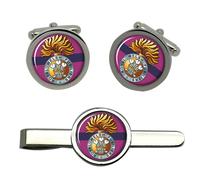 Reale Welsh Fucilieri, Britannico Militare Gemelli E Fermacravatta Set