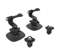 ReaLegend Supporto adesivo flessibile rotante a 360° per Insta360 X5, supporto per casco X4, X3, accessori per Go Pro e supporto per casco per fotocamera sportiva per Osmo Action (Set da 2)