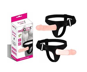 realGOOS® FALLO REALISTICO INDOSSABILE PER LUI STRAP ON DA UOMO NON VIBRANTE