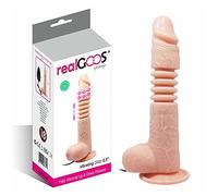 realGOOS® FALLO REALISTICO VIBRANTE ROTANTE UP & DOWN CON VENTOSA E TESTICOLI