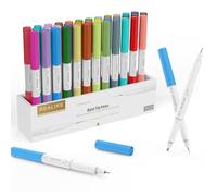 REALIKE Set di penne a doppia punta per Cricut Maker 3/Maker/Explore 3/Air 2/Air Fine Point Pen Write Drawing compatibile con Circuit Explore Machines 0.4 Tip e 1.0 Tip