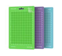Realike Tappetino da taglio Variety Grip per macchina da taglio e scrittura Cricut Joy, 11,4 x 16,5 cm, ricambio, adesivo, 3 tappetini