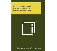 Realism And The Background Of Phenomenology (Tascabile)