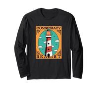 Realista della cospirazione (Dichiarazione & Grafica del faro) Maglia a Manica