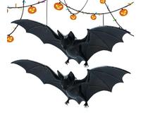 Realistic 3D Bats Halloween Decor, Gothic Hanging Bat Ornaments for Haunted