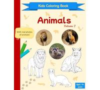 Realistic Animal Coloring Book with Color Models for Children Ages 4+ (Felines, Reptiles, Birds & More) | Volume 2