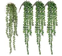 Realistic Artificial Plants - Decorative Fake Greenery for Home Office Apartment | PVC Foliage 70cm Long Real Looking Indoor Outdoor Plant Decor Living Room Bedroom Balcony Patio Garden Coffee Shop
