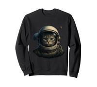 Realistic Astronaut Cat in Space Felpa