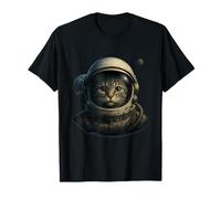 Realistic Astronaut Cat in Space Maglietta