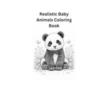 Realistic Baby Animals Coloring Book